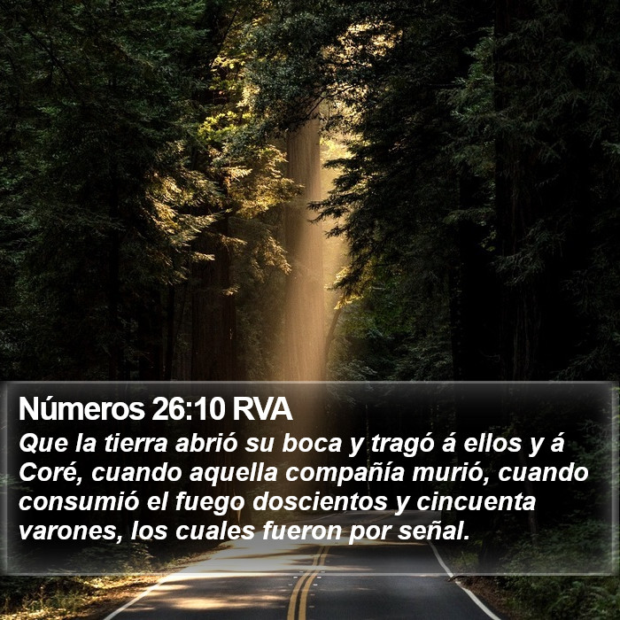 Números 26:10 RVA Bible Study