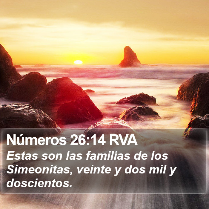 Números 26:14 RVA Bible Study