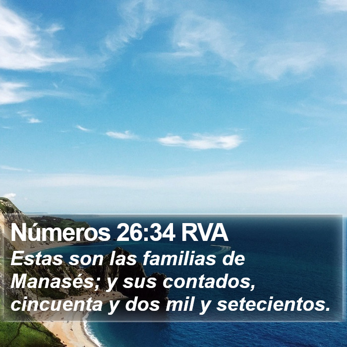 Números 26:34 RVA Bible Study