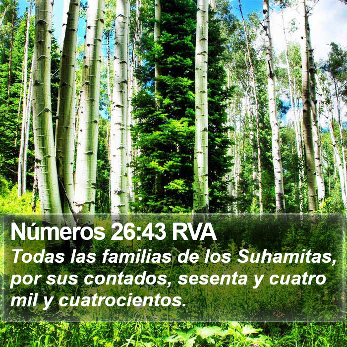 Números 26:43 RVA Bible Study