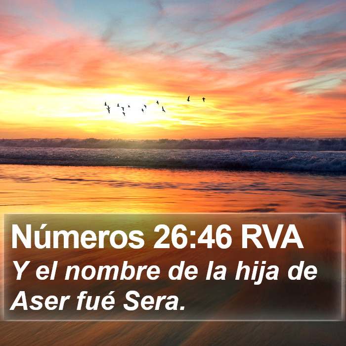 Números 26:46 RVA Bible Study