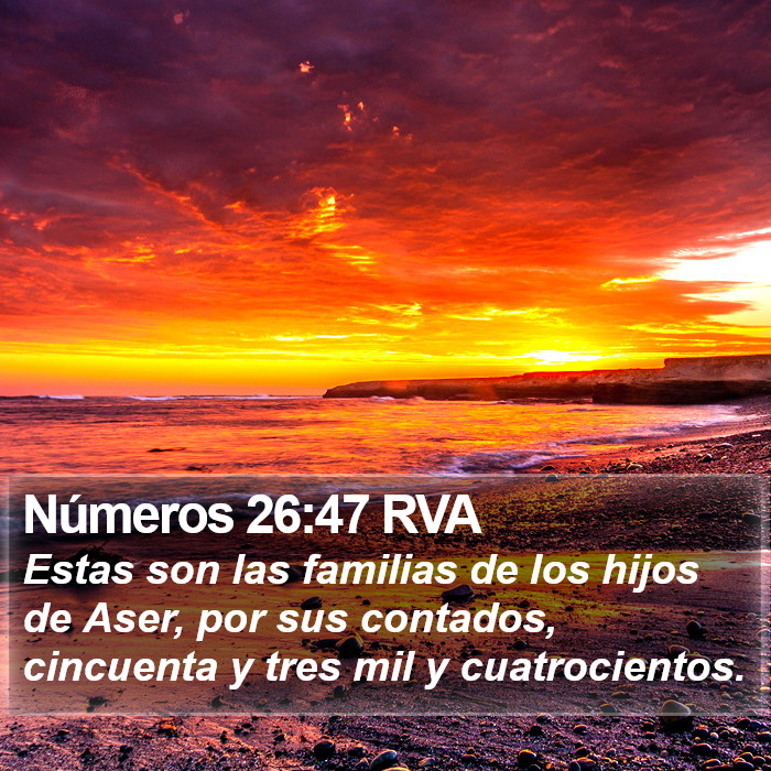 Números 26:47 RVA Bible Study