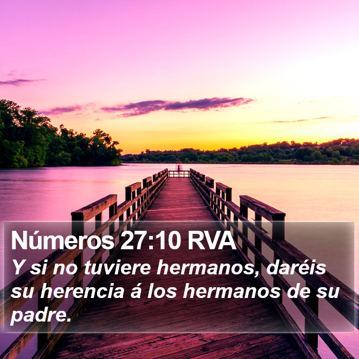 Números 27:10 RVA Bible Study