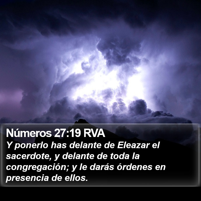 Números 27:19 RVA Bible Study