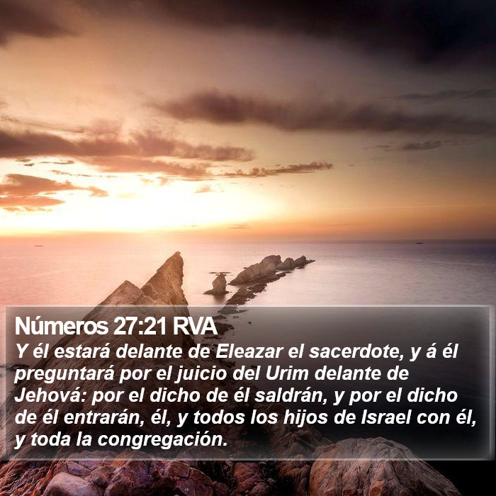 Números 27:21 RVA Bible Study