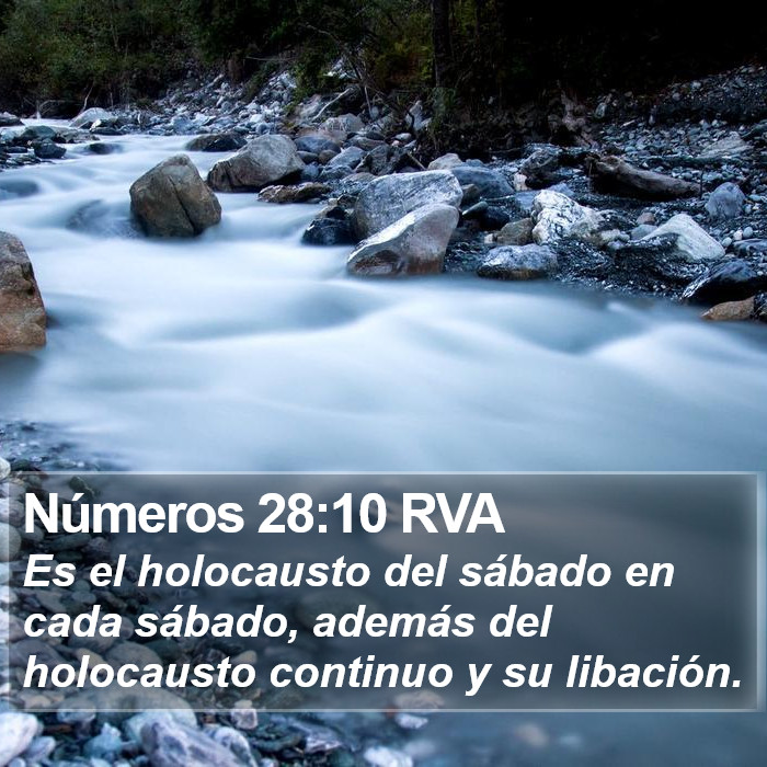 Números 28:10 RVA Bible Study