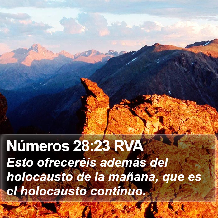 Números 28:23 RVA Bible Study