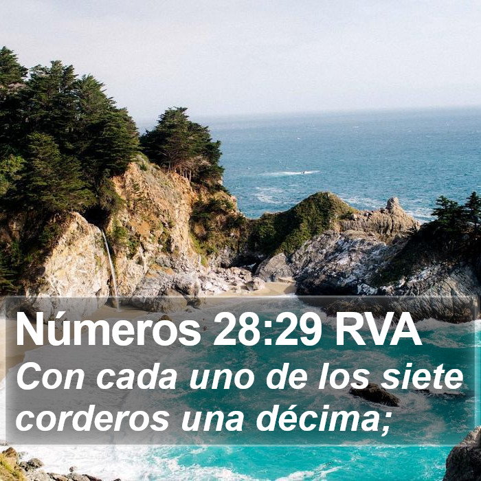 Números 28:29 RVA Bible Study