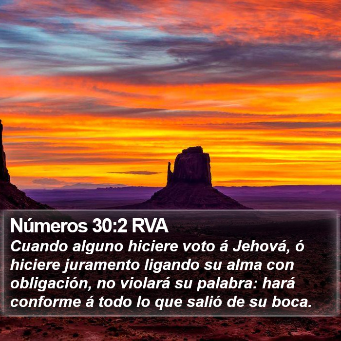 Números 30:2 RVA Bible Study