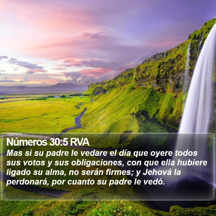 Números 30:5 RVA Bible Study