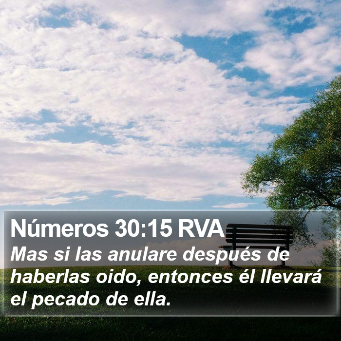 Números 30:15 RVA Bible Study