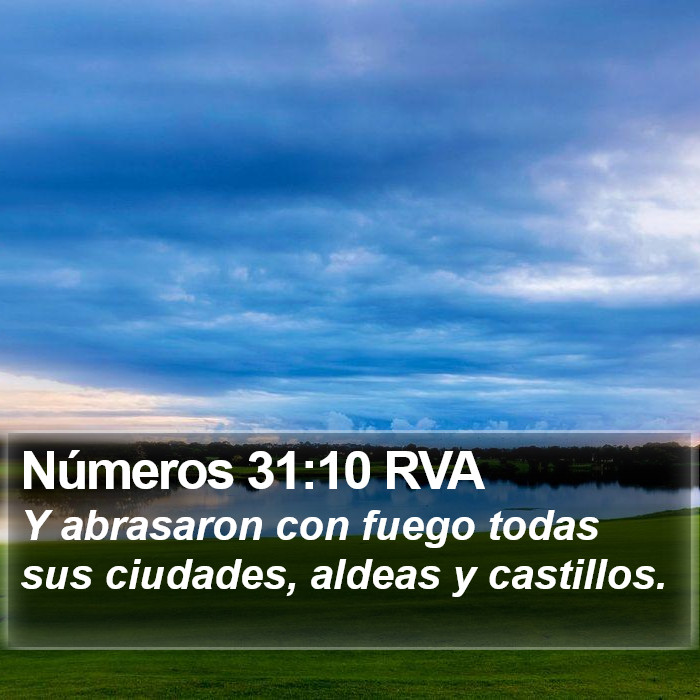 Números 31:10 RVA Bible Study