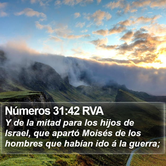 Números 31:42 RVA Bible Study