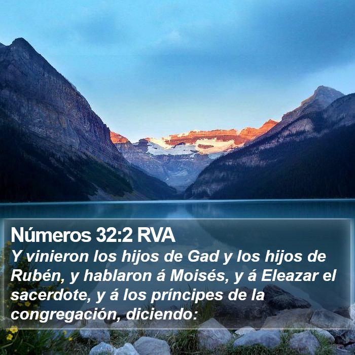 Números 32:2 RVA Bible Study