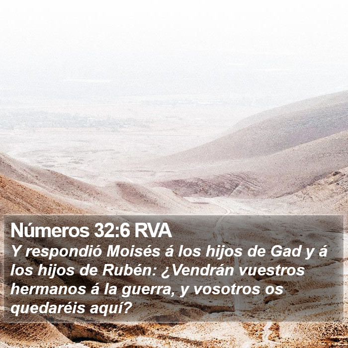 Números 32:6 RVA Bible Study