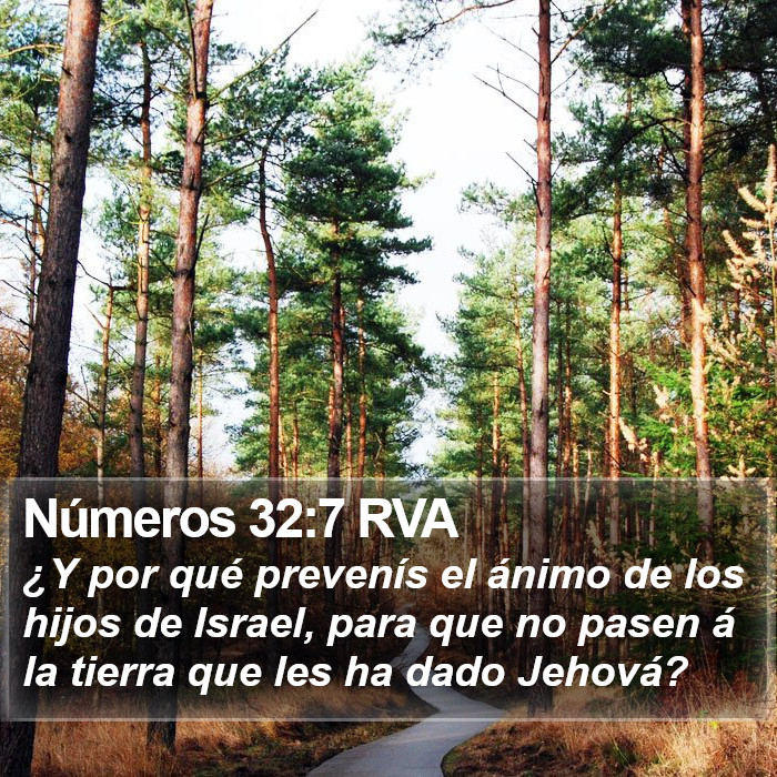 Números 32:7 RVA Bible Study