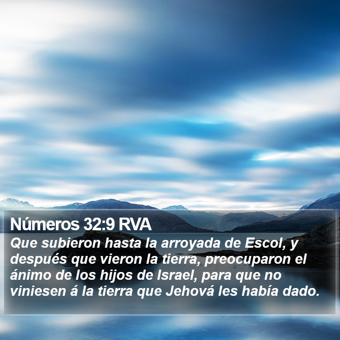 Números 32:9 RVA Bible Study