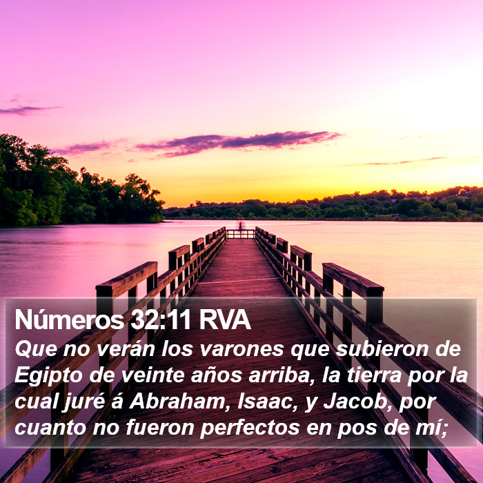 Números 32:11 RVA Bible Study