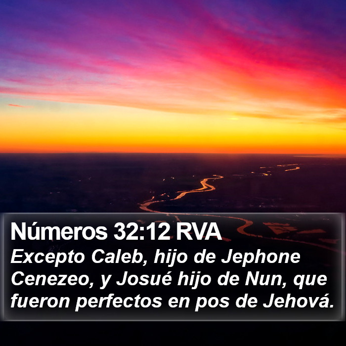 Números 32:12 RVA Bible Study