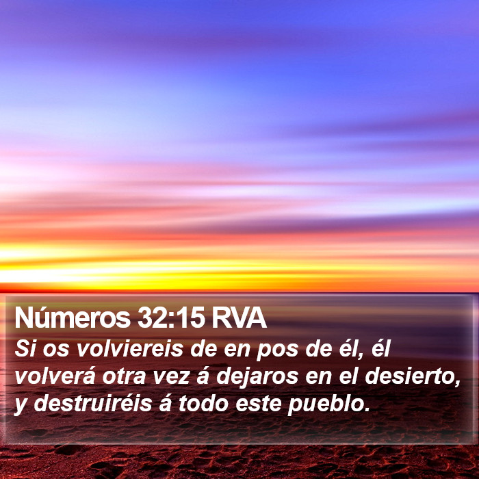 Números 32:15 RVA Bible Study