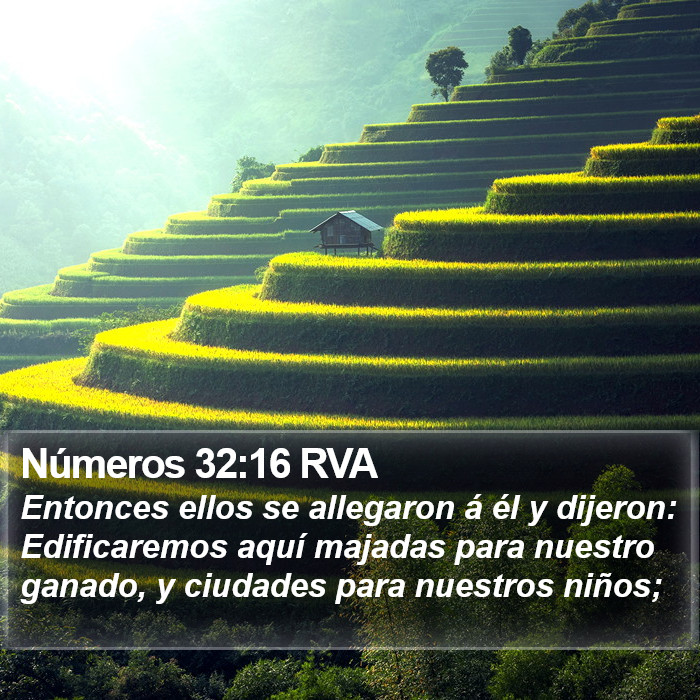 Números 32:16 RVA Bible Study