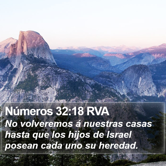 Números 32:18 RVA Bible Study