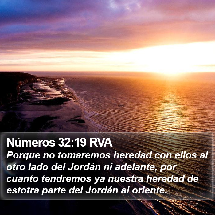 Números 32:19 RVA Bible Study