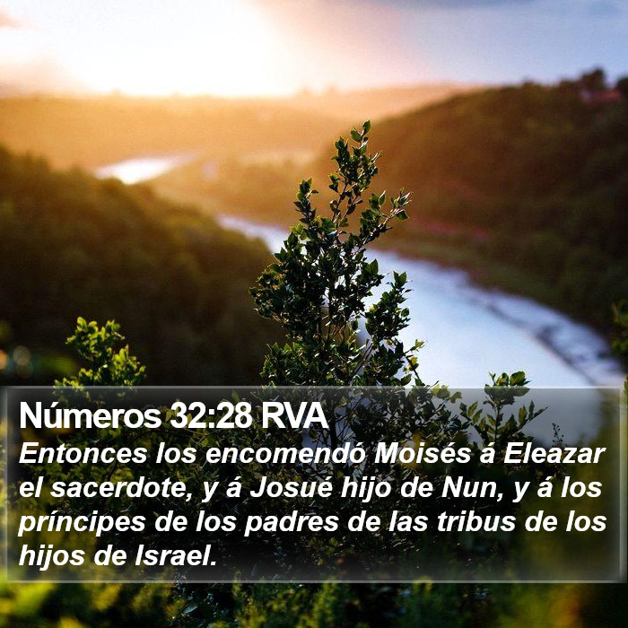 Números 32:28 RVA Bible Study