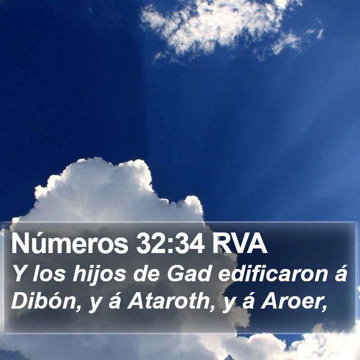 Números 32:34 RVA Bible Study