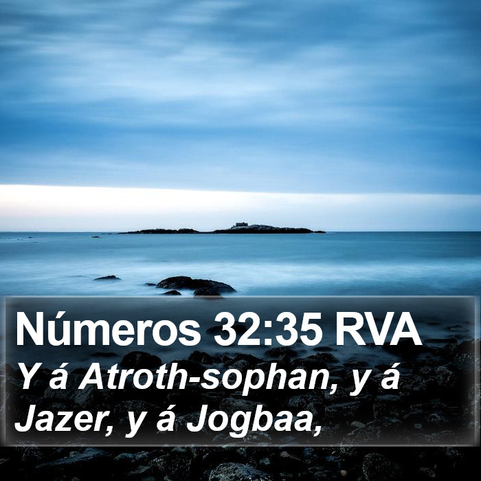 Números 32:35 RVA Bible Study