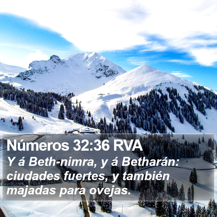 Números 32:36 RVA Bible Study