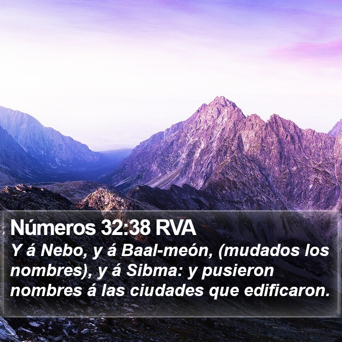 Números 32:38 RVA Bible Study