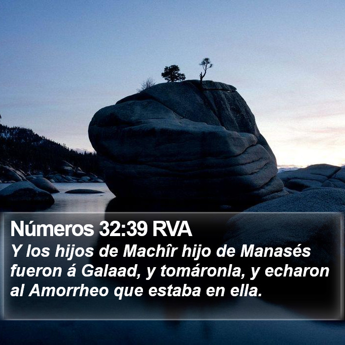 Números 32:39 RVA Bible Study