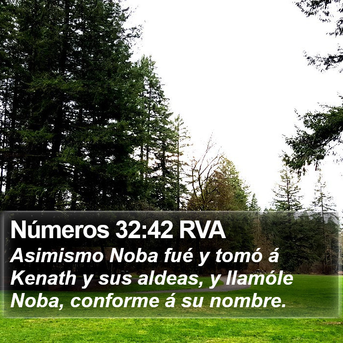 Números 32:42 RVA Bible Study