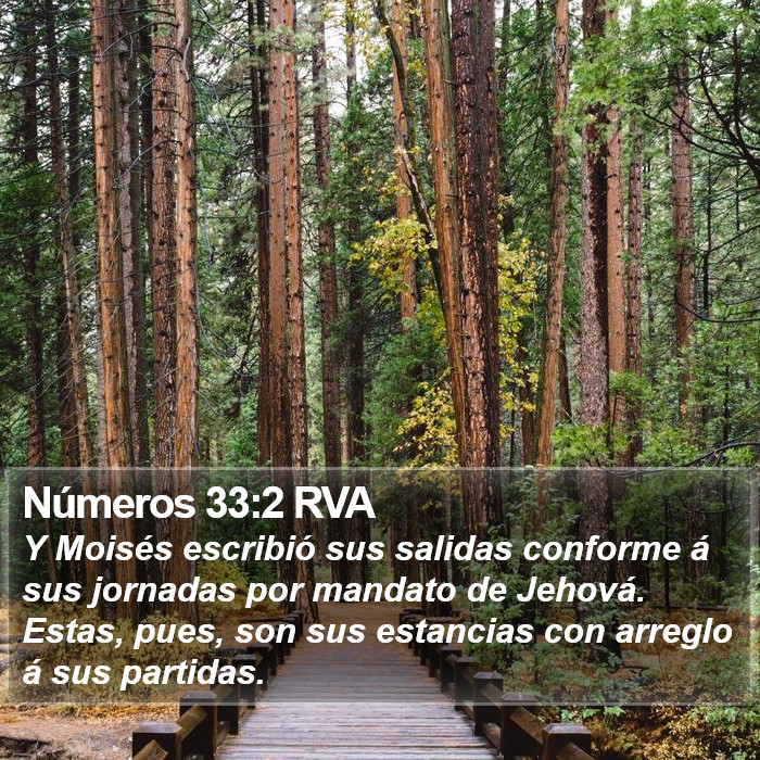 Números 33:2 RVA Bible Study