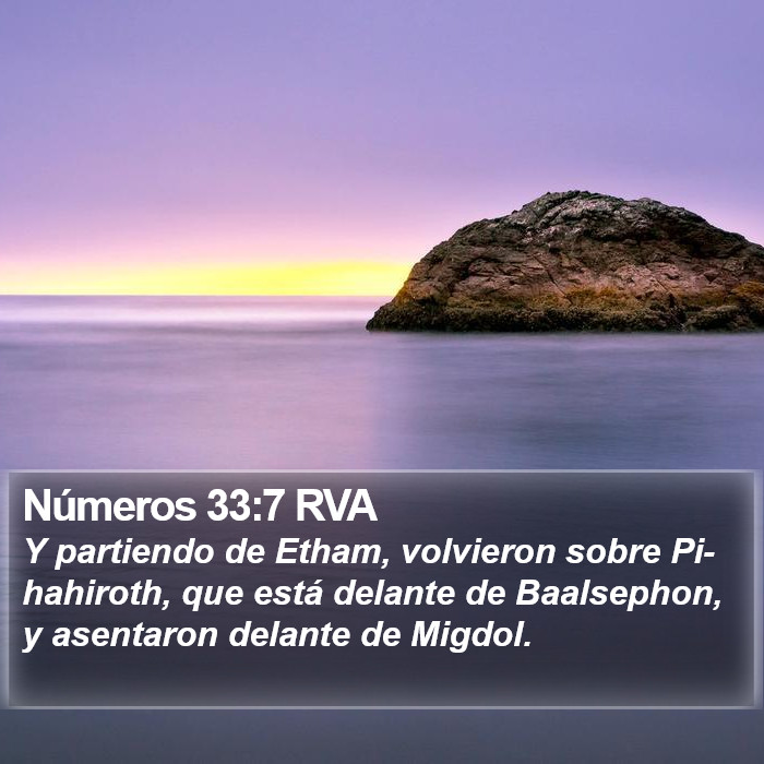 Números 33:7 RVA Bible Study