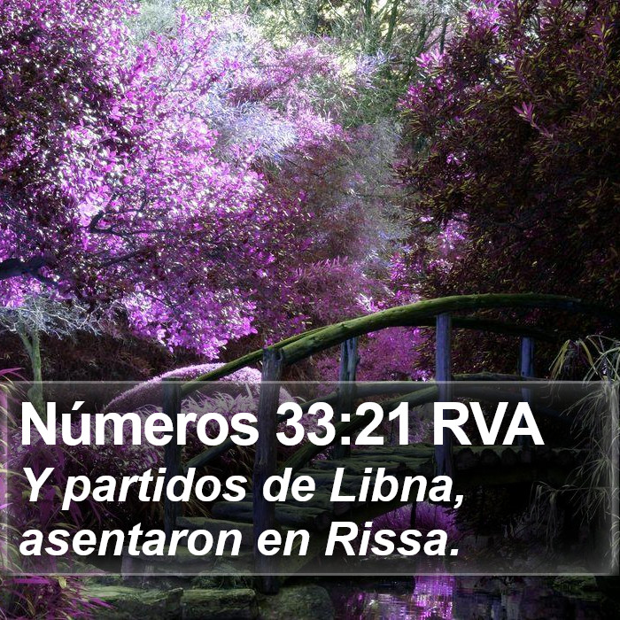 Números 33:21 RVA Bible Study