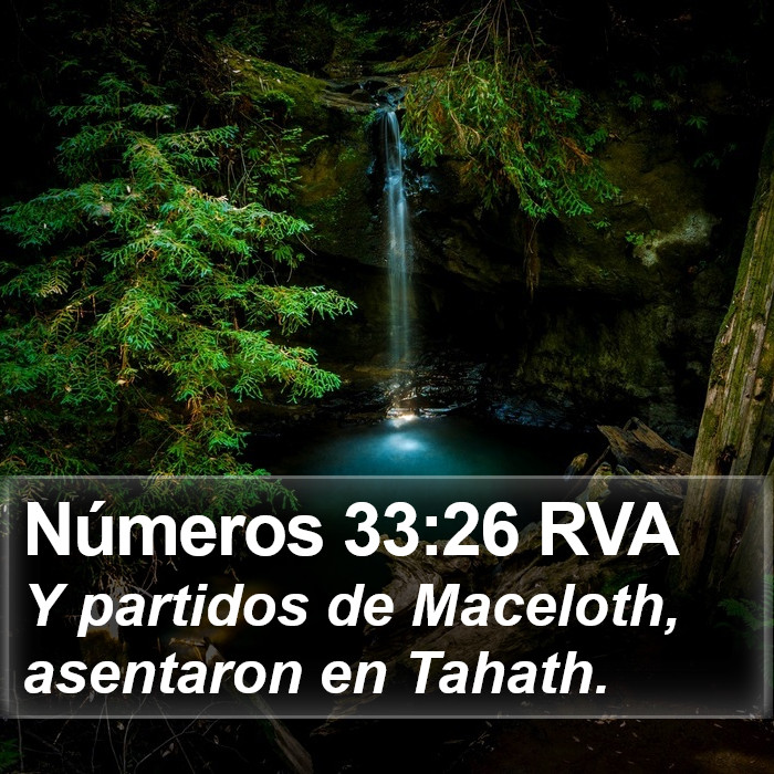 Números 33:26 RVA Bible Study