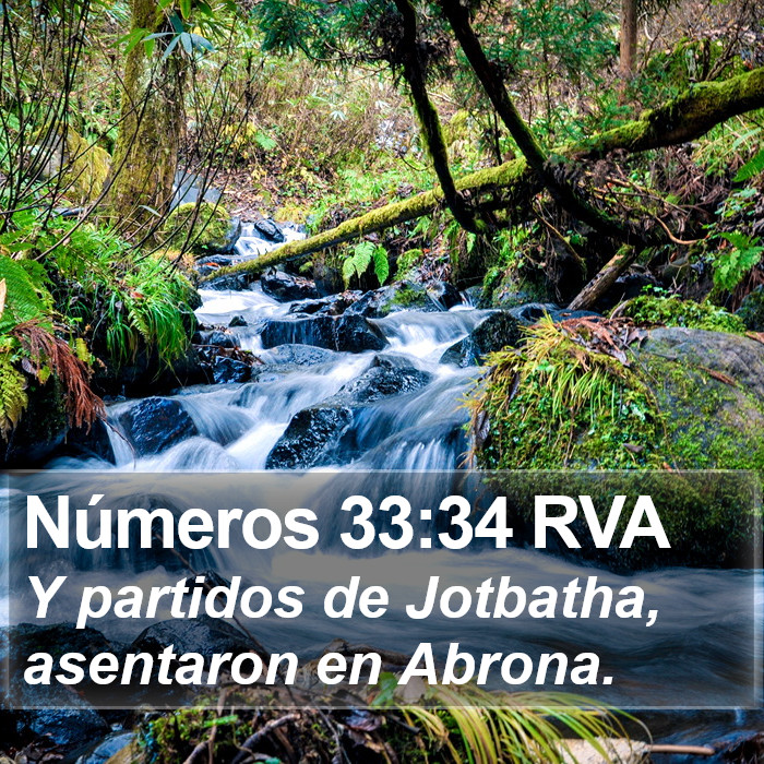 Números 33:34 RVA Bible Study