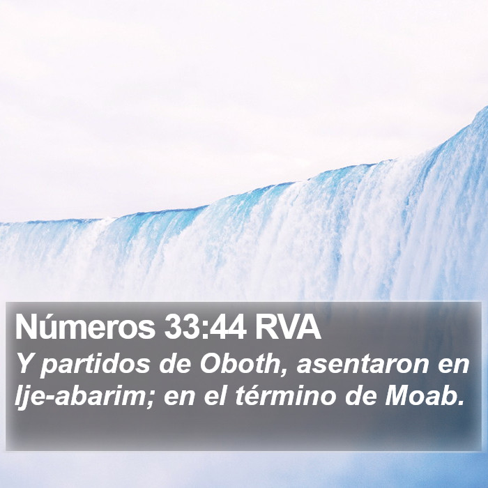 Números 33:44 RVA Bible Study