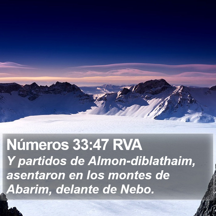 Números 33:47 RVA Bible Study