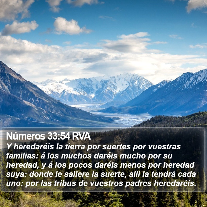 Números 33:54 RVA Bible Study