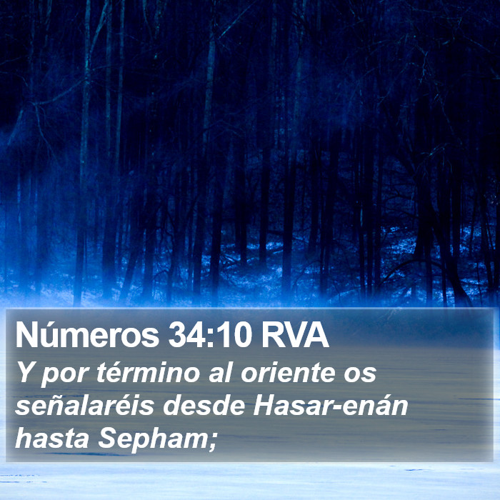 Números 34:10 RVA Bible Study