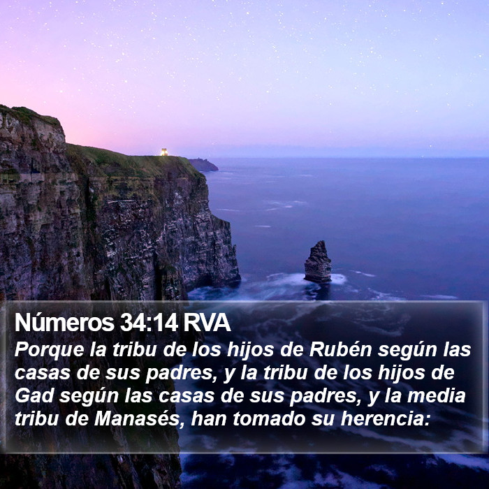 Números 34:14 RVA Bible Study