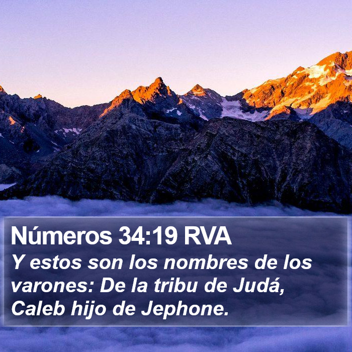 Números 34:19 RVA Bible Study