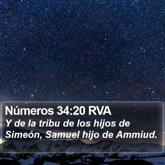 Números 34:20 RVA Bible Study