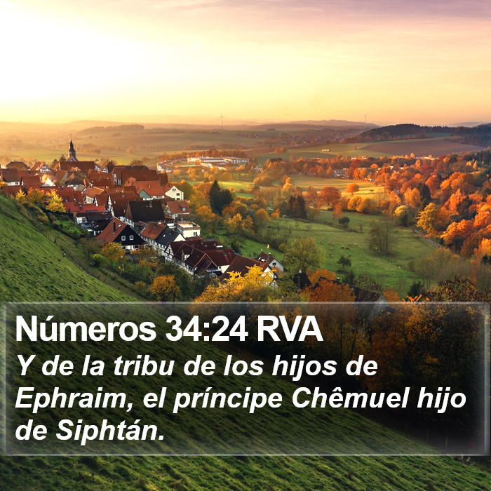 Números 34:24 RVA Bible Study