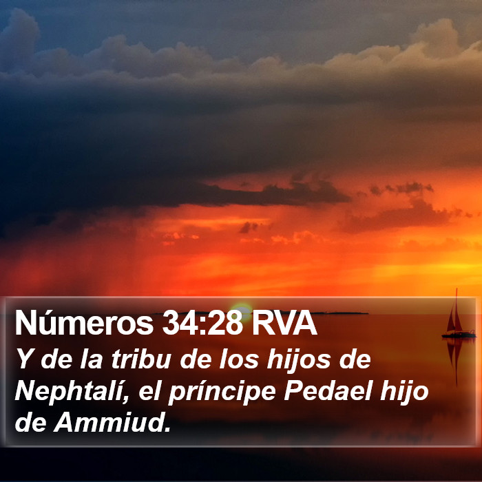 Números 34:28 RVA Bible Study