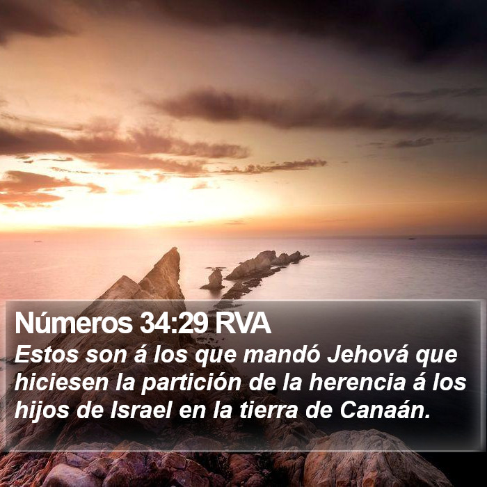 Números 34:29 RVA Bible Study