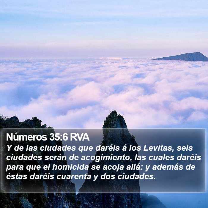 Números 35:6 RVA Bible Study